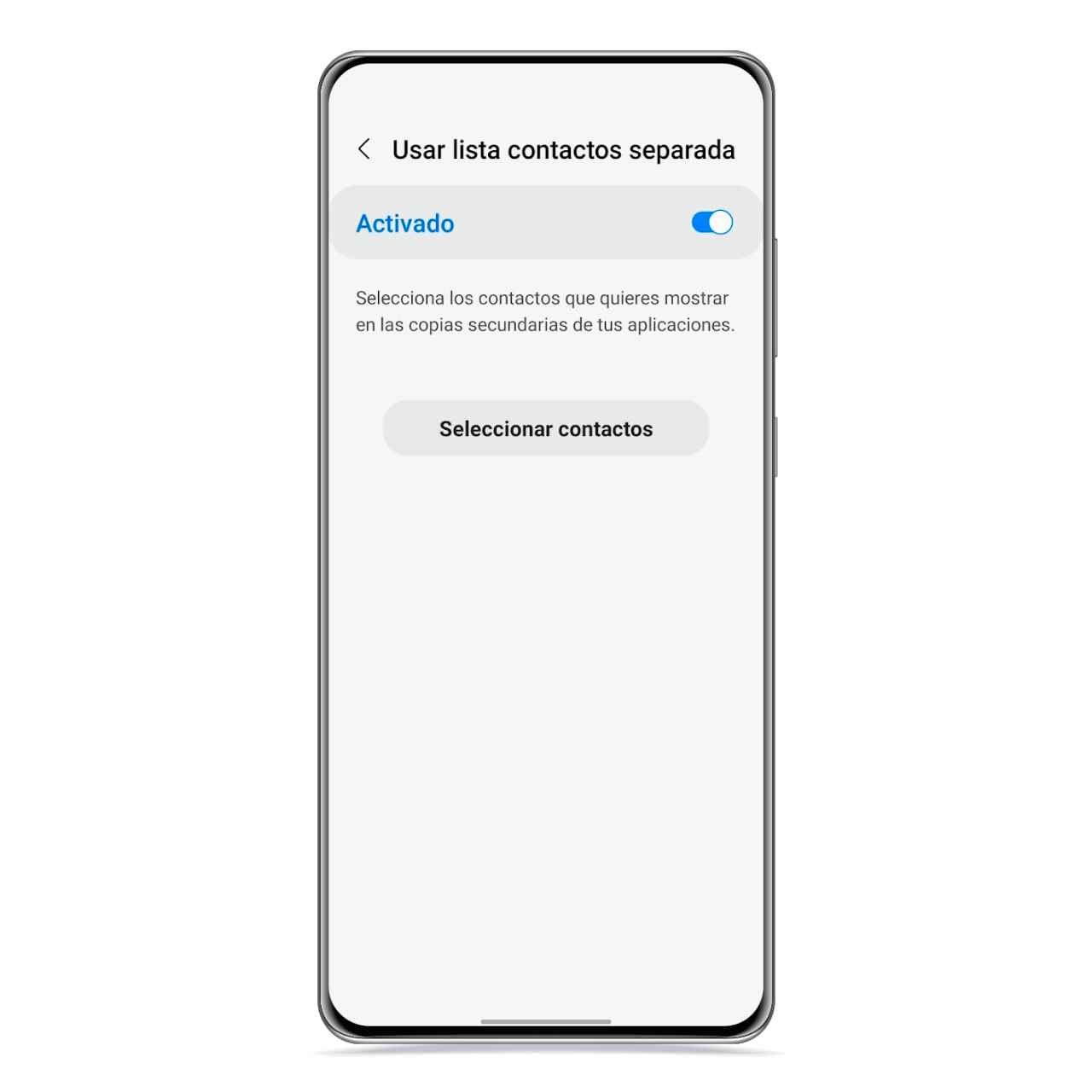 Opciones de mensajería dual en Samsung