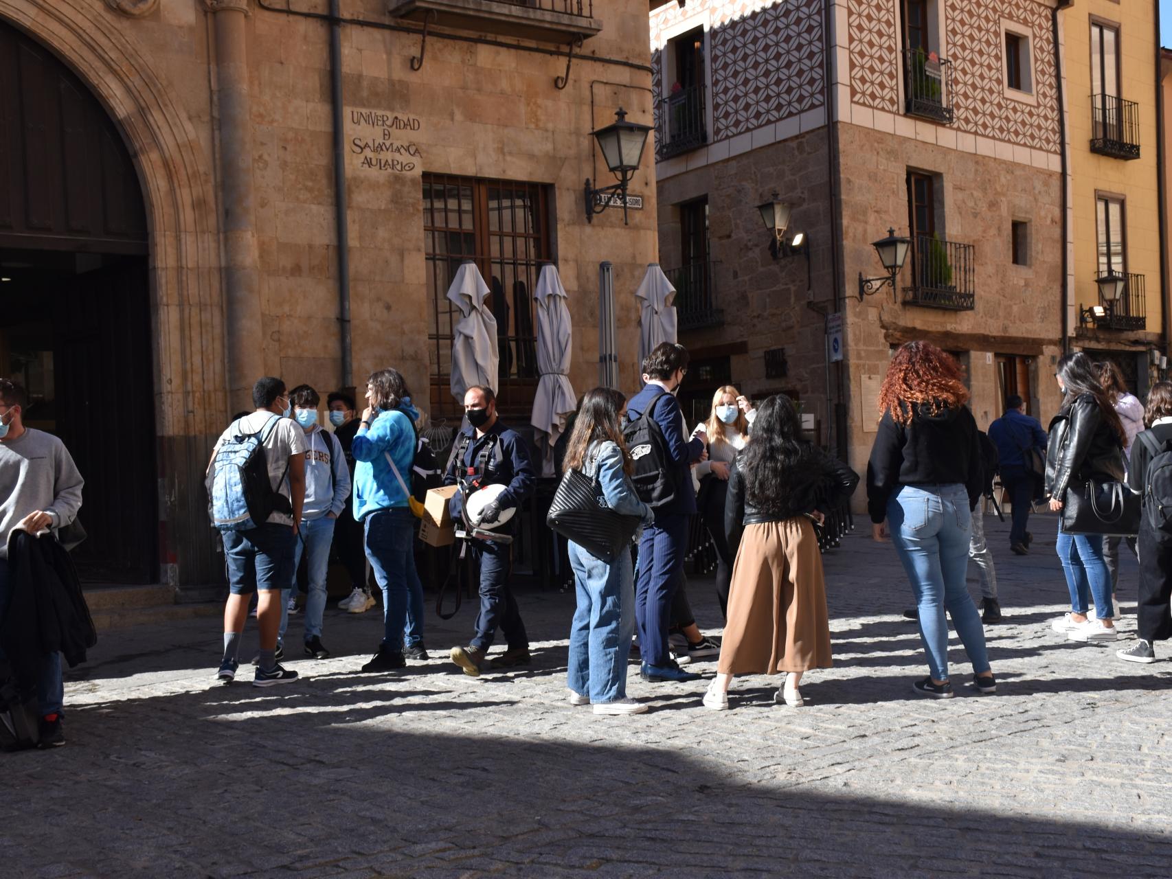 Turistas en Salamanca