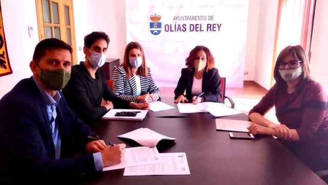 Este lunes se ha firmado el acuerdo entre Iberdrola y el Ayuntamiento de Olías del Rey (Toledo).