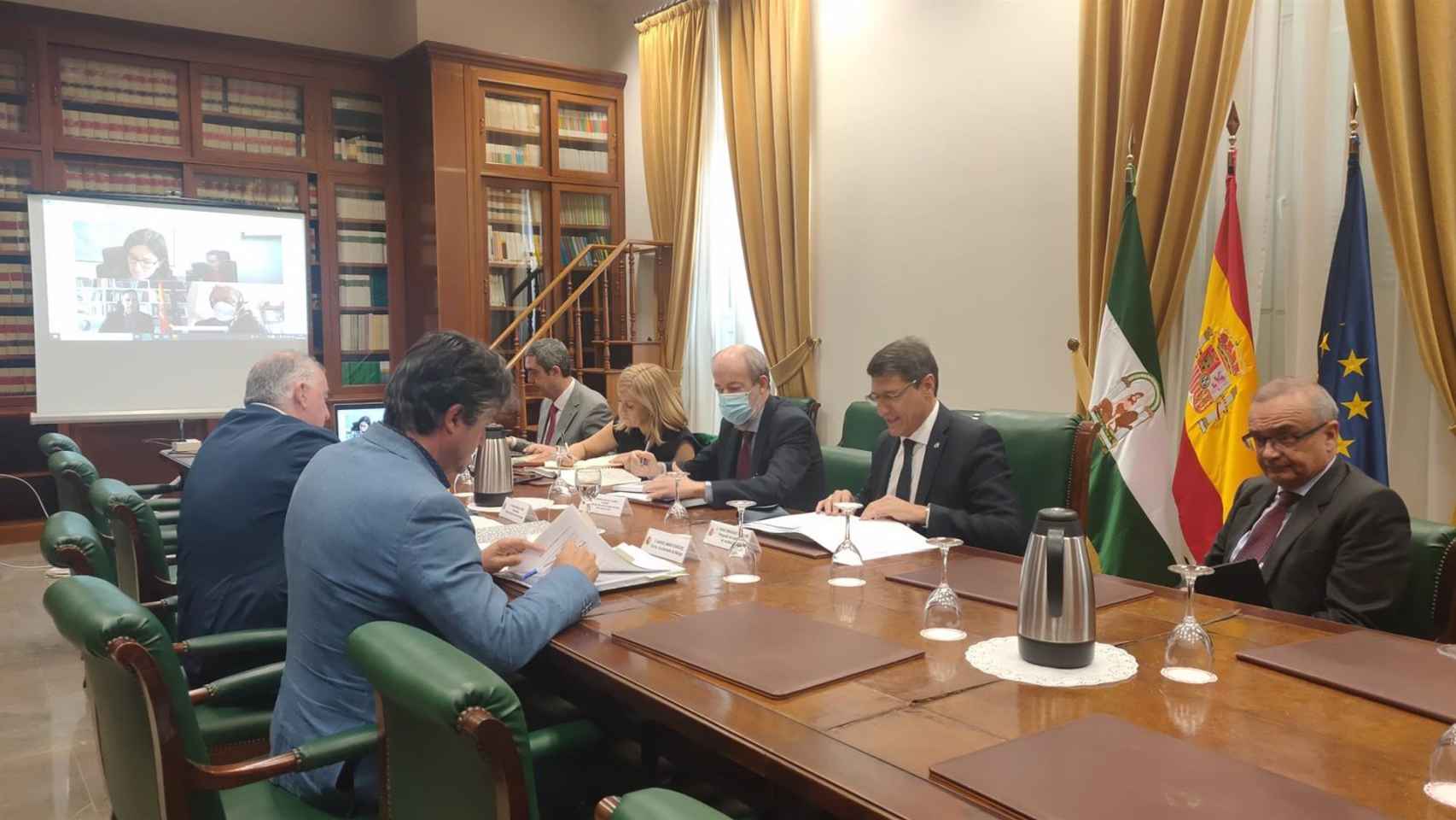 Reunión de la constitución del comité ejecutivo de la candidatura de Málaga para la Expo 2027.