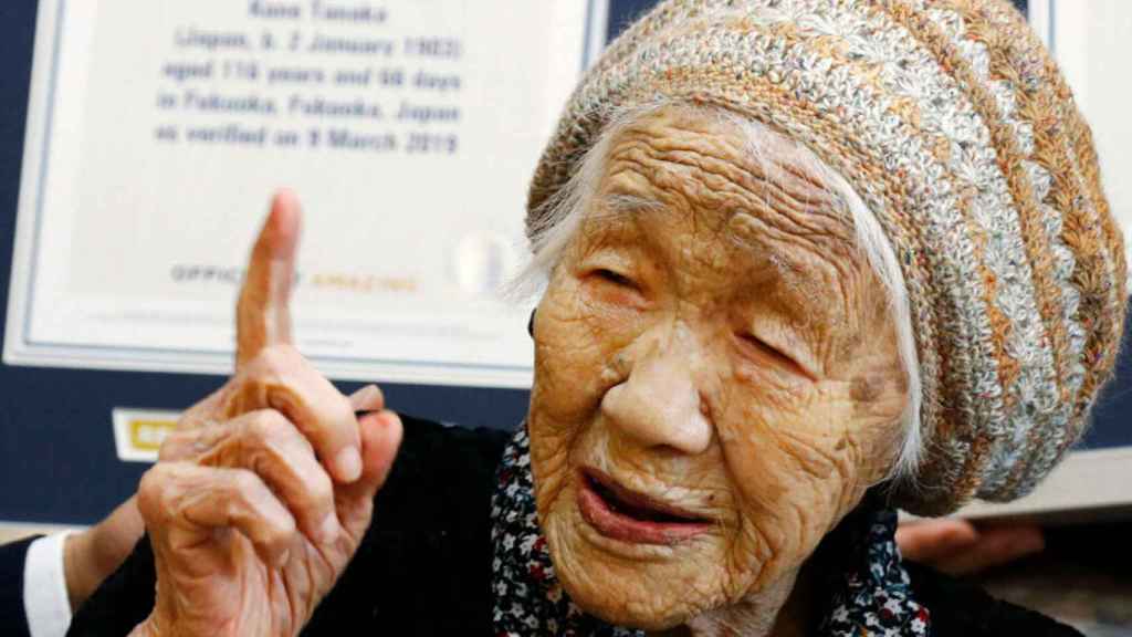 Kane Tanaka, la que hasta hace unos días era la persona más anciana del mundo.