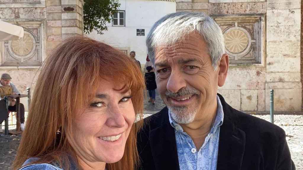 Carlos Sobera y Patricia Santamaría, en una imagen compartida en sus redes sociales de su viaje a Portugal.