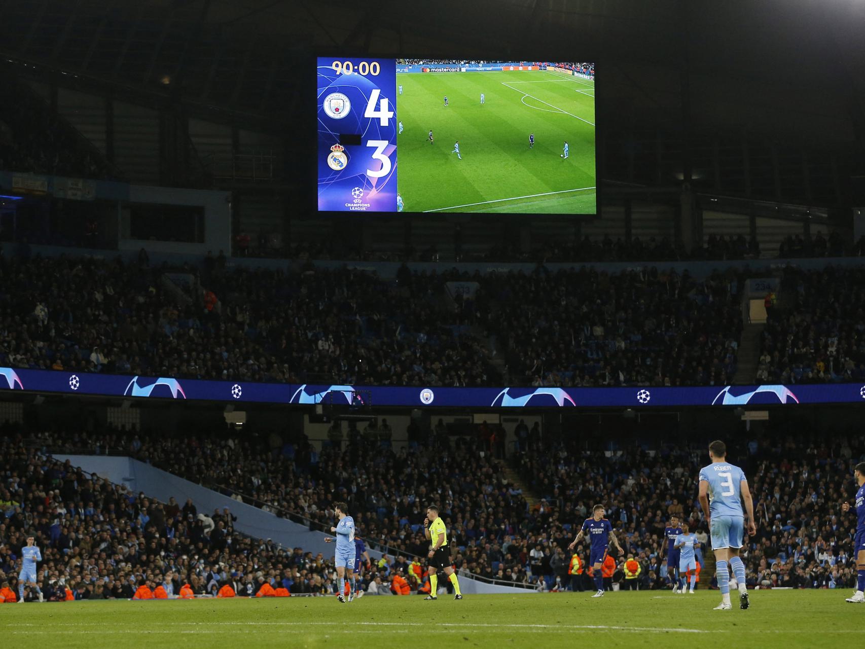 Manchester City - Real Madrid: resultado del partido de