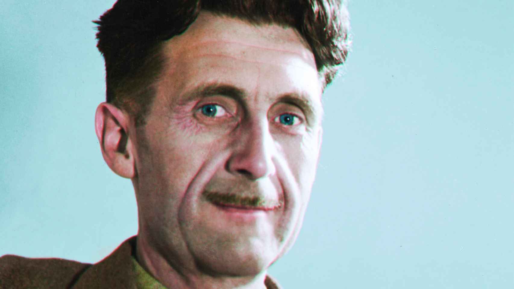 George Orwell hacia 1940. Foto: Cassowary Colorizations