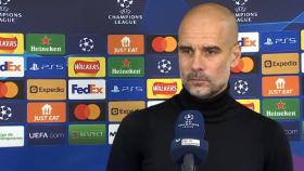 Pep Guardiola, en el micrófono de Movistar+.