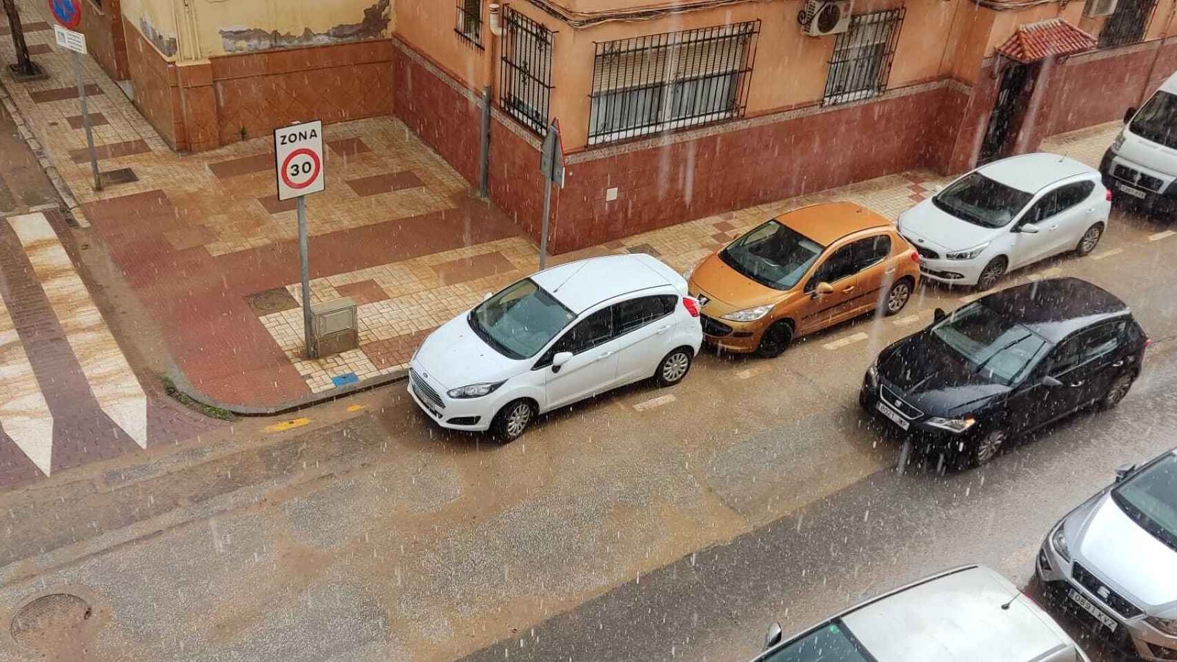 Lluvia de barro en Málaga.