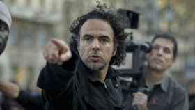 Alejandro G. Iñárritu en pleno rodaje de la película.