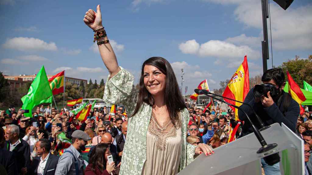 Macarena Olona en la campaña andaluza.