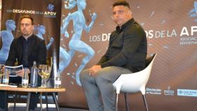 Ronaldo Nazario con Chus Rodríguez en los desayunos de la APDV.