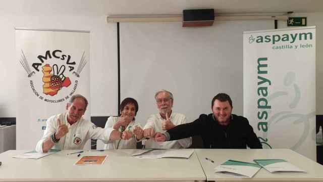 Aspaym CyL y Asociación de Motoclubes de Valladolid se unen para prevenir los accidentes de tráfico