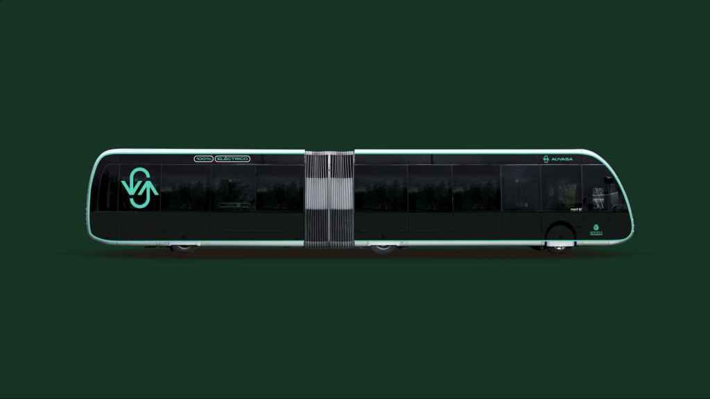 Nueva imagen de los autobuses futuristas de Valladolid.