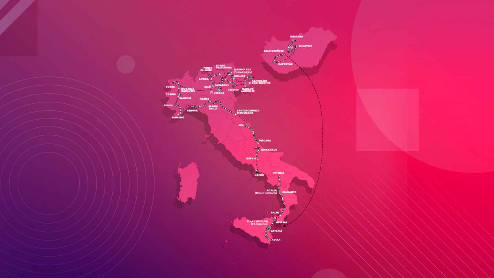 Recorrido del Giro de Italia 2022