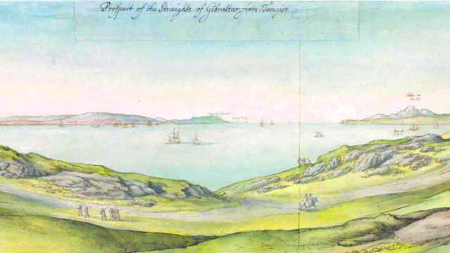 'Perspectiva del estrecho de Gibraltar desde Tánger' (1668-1669), de Wenceslaus Hollar.