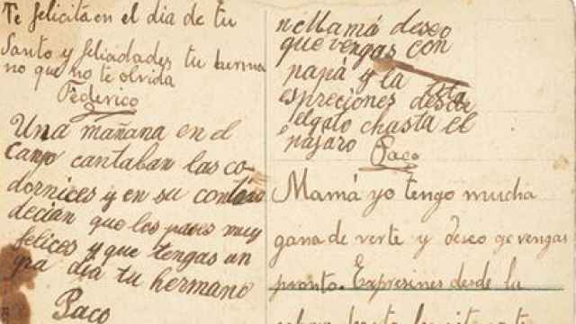 Carta de Federico García Lorca a su madre. Foto: Cervantes Virtual