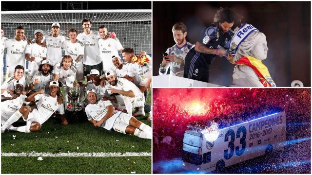 Celebración del Real Madrid de La Liga