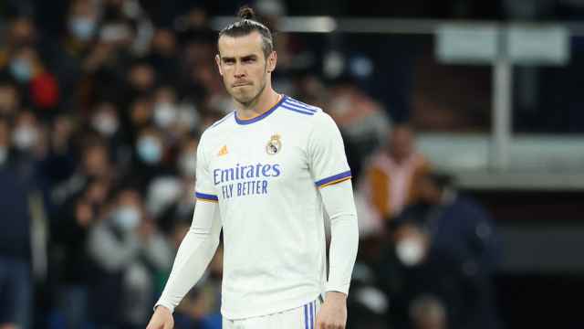 Gareth Bale durante un partido con el Real Madrid