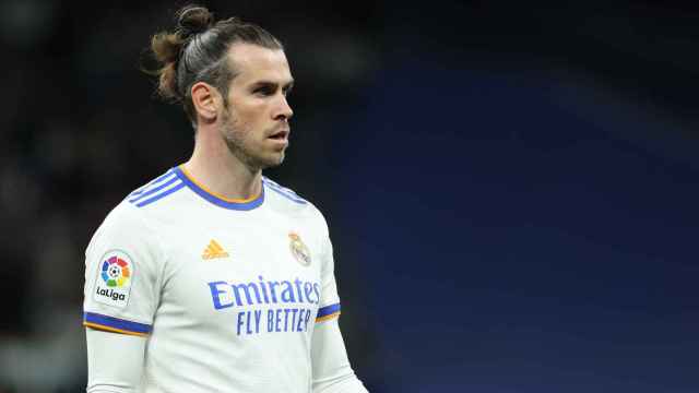 Gareth Bale durante un partido en el Santiago Bernabéu