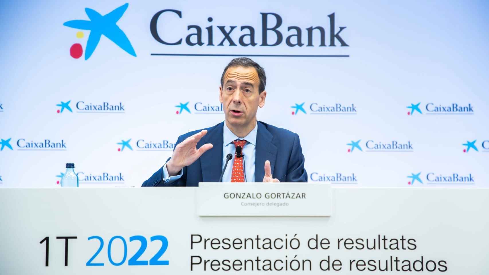 Gonzalo Gortázar, durante la presentación de resultados del primer trimestre de 2022. EE