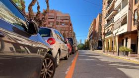 Zona naranja ubicada en Colonia Madrid, en Benidorm, en imagen de archivo.