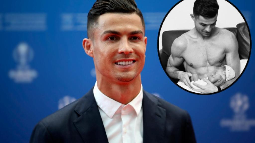 Cristiano Ronaldo en un fotomontaje de EL ESPAÑOL.