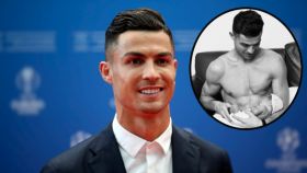Cristiano Ronaldo en un fotomontaje de EL ESPAÑOL.