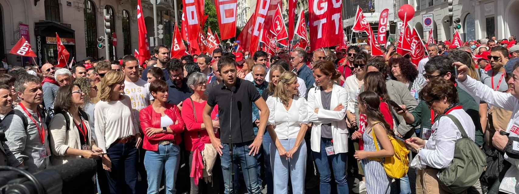 Directo | Manifestaciones en España por el Día del Trabajo: Yolanda Díaz acompaña a los líderes de los sindicatos en Madrid