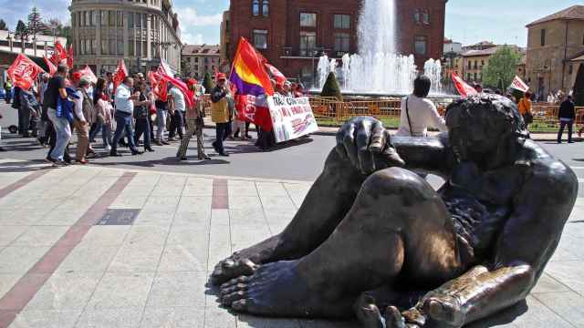 Manifestación en León con motivo del 1º de mayo