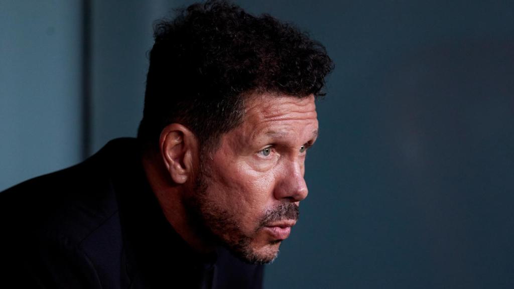 El 'Cholo' Simeone, en un partido del Atlético de Madrid de la temporada 2021/2022