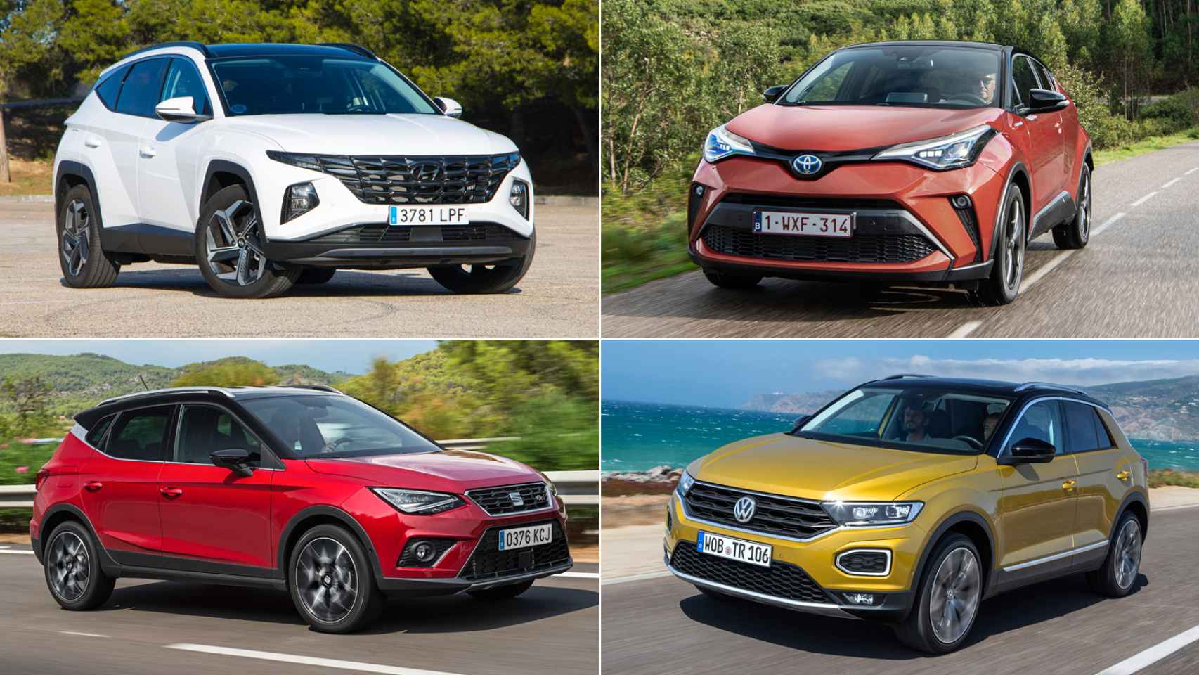 Volkswaten T-Roc, Seat Arona, Toyota Corolla: los 20 coches más vendidos en abril