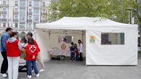 Las actividades celebradas en la Plaza Zorrilla para la prevención del acoso escolar. / ICAL