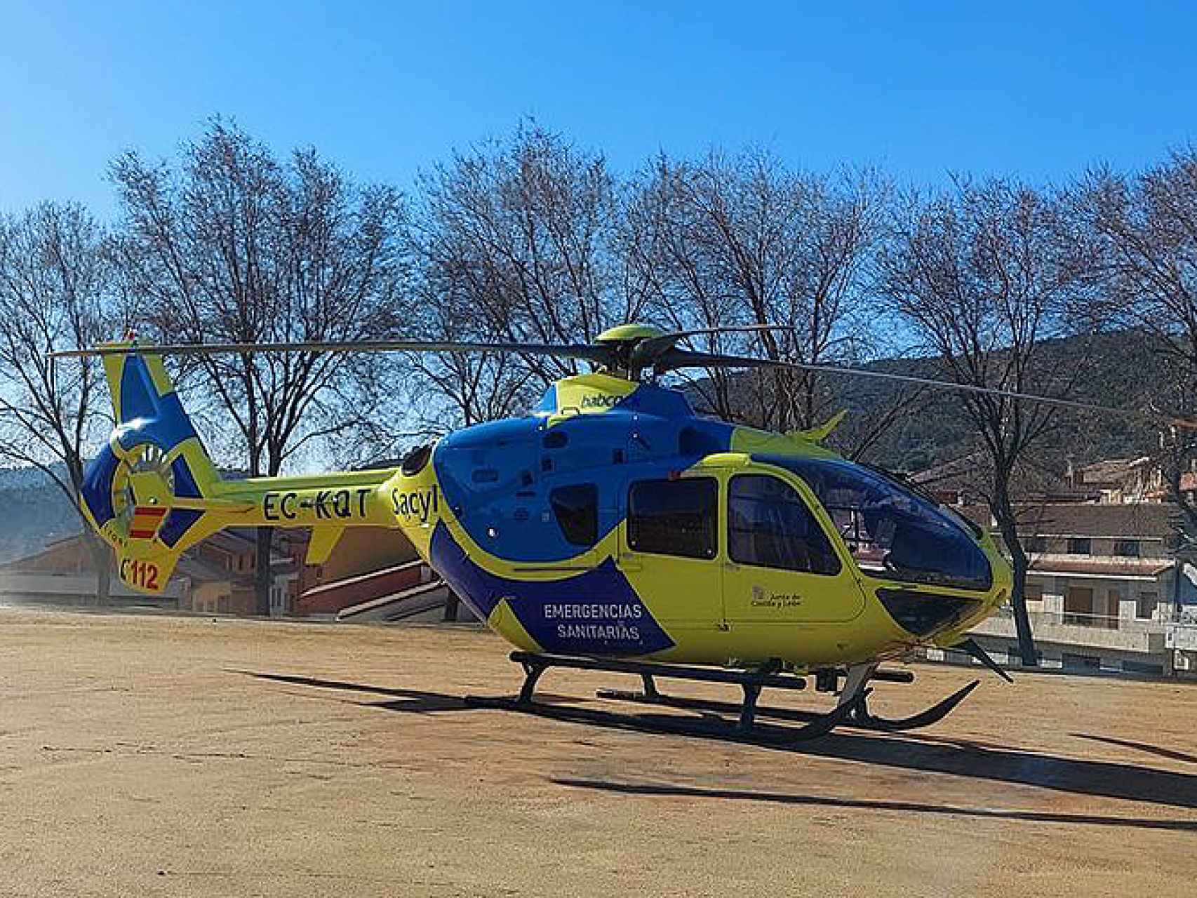 Helicóptero medicalizado del Sacyl.