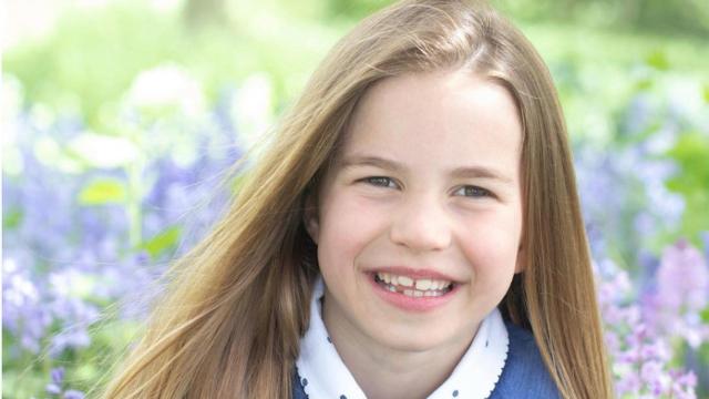 La princesa Charlotte de Cambridge en su séptimo cumpleaños.