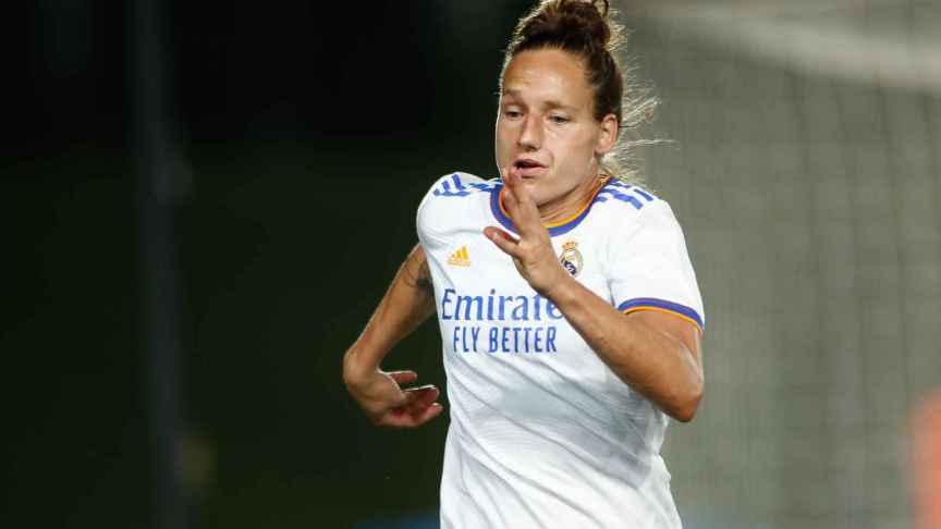 Babett Peter, durante un partido con el Real Madrid Femenino.