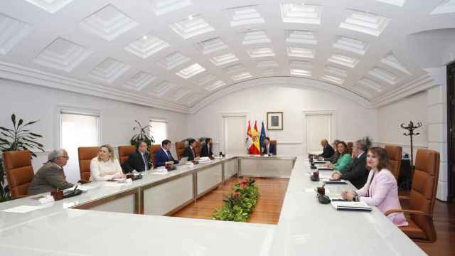Reunión del nuevo consejo de gobierno de la Junta de Castilla y León.