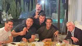 La cena de Rafa Nadal con leyendas del Real Madrid
