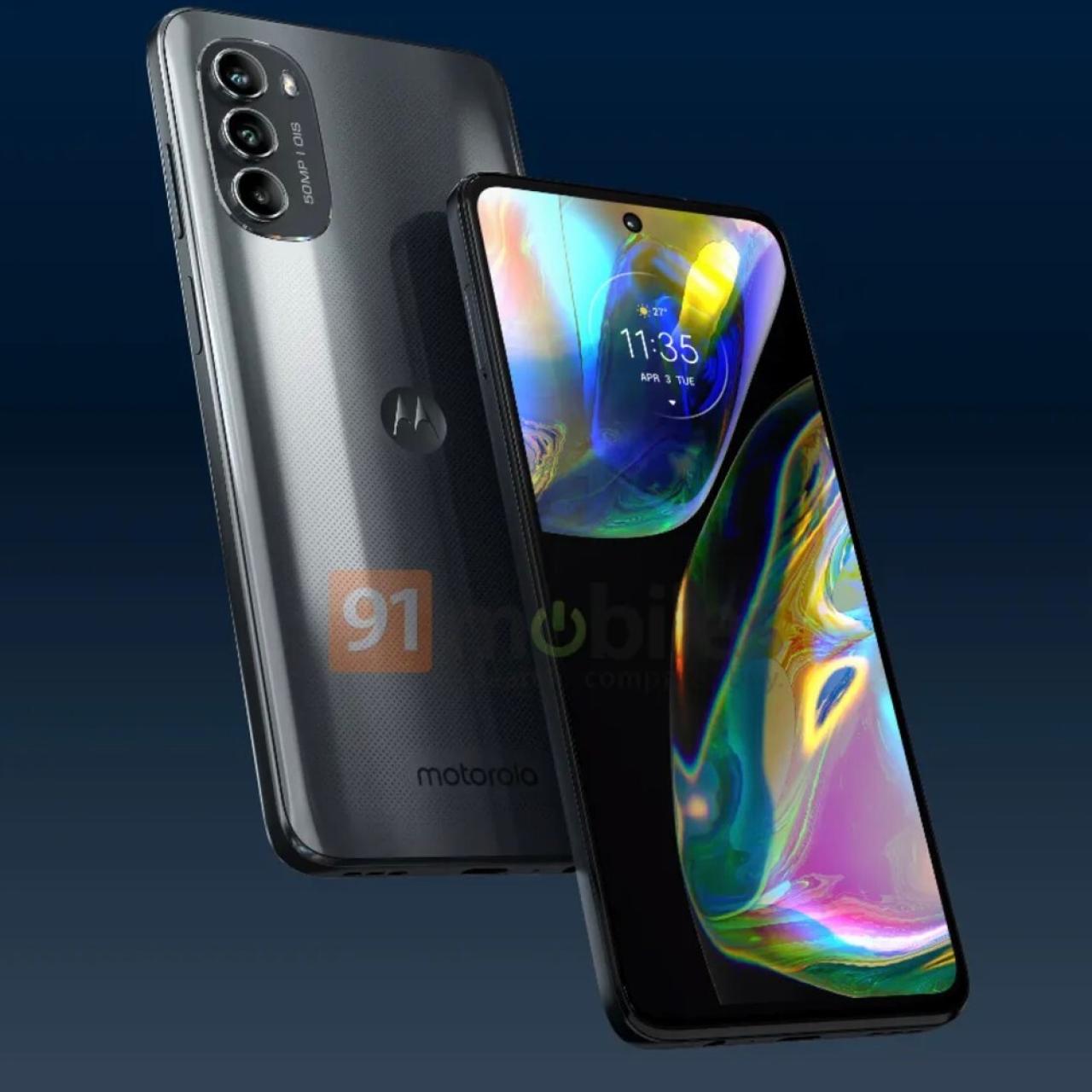 Motorola Moto G82 front and back