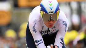 Chris Froome durante la contrarreloj del Tour de Francia 2021