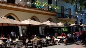 Terraza del Café del Conde, en Santo Domingo. Foto: Café del Conde en Facebook