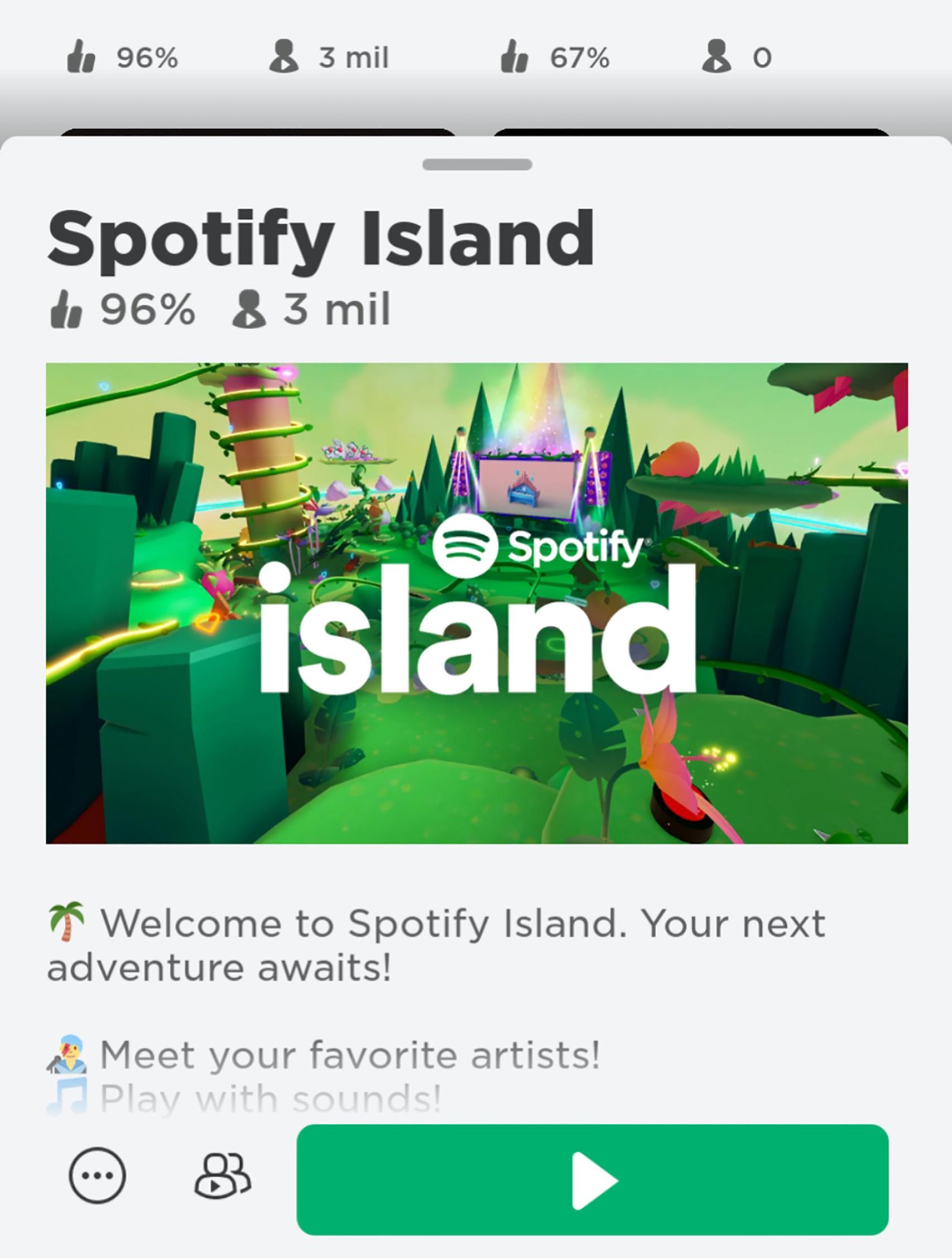 Spotify entra no metaverso com ilha no Roblox - BrasilNFT