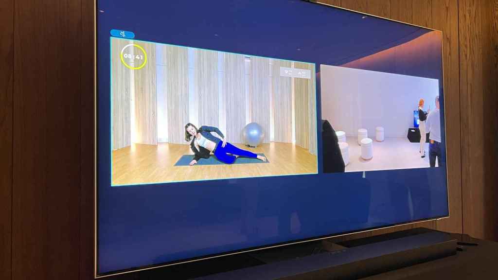 Pantalla partida en la interfaz de los televisores Samsung