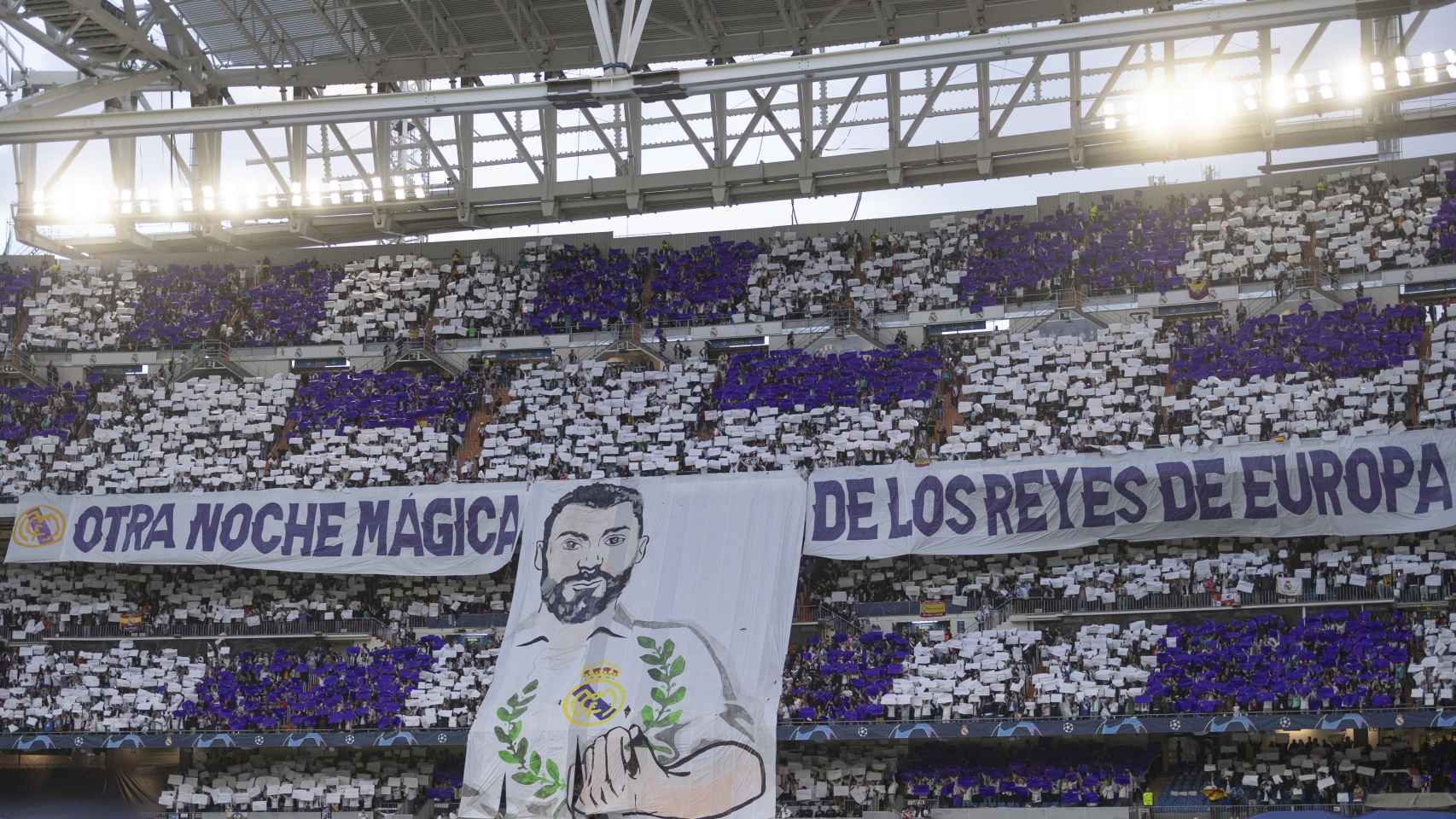 Otra noche mágica de los Reyes de Europa, el tifo del Real Madrid - Manchester City