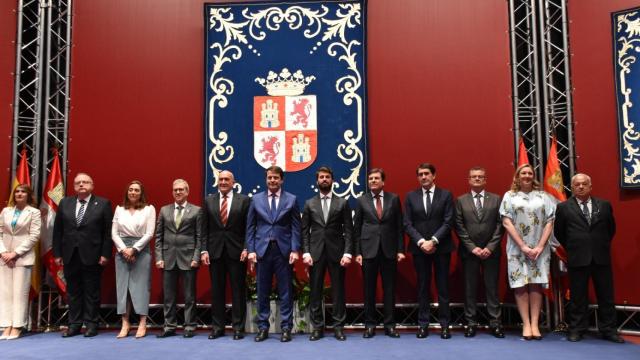 Los consejeros de la Junta tras su toma de posesión.