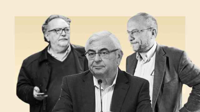 José Luis Vera, Pepe Cataluña y Rafael Rubio, exdirigentes del PSOE de Valencia.