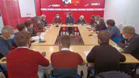 Imagen de la Comisión Ejecutiva Provincial del PSOE de Zamora en una reunión en su sede