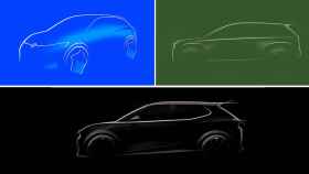 Bocetos de los próximos Cupra, Volkswagen y Skoda eléctricos que se fabricarán en España.