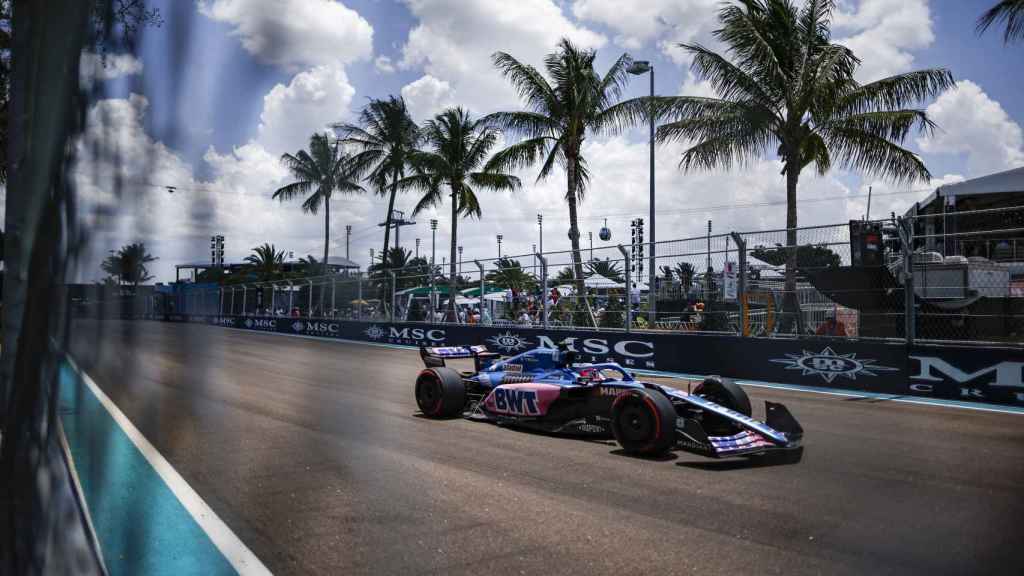 Esteban Ocon durante el Gran Premio de Miami de Fórmula 1