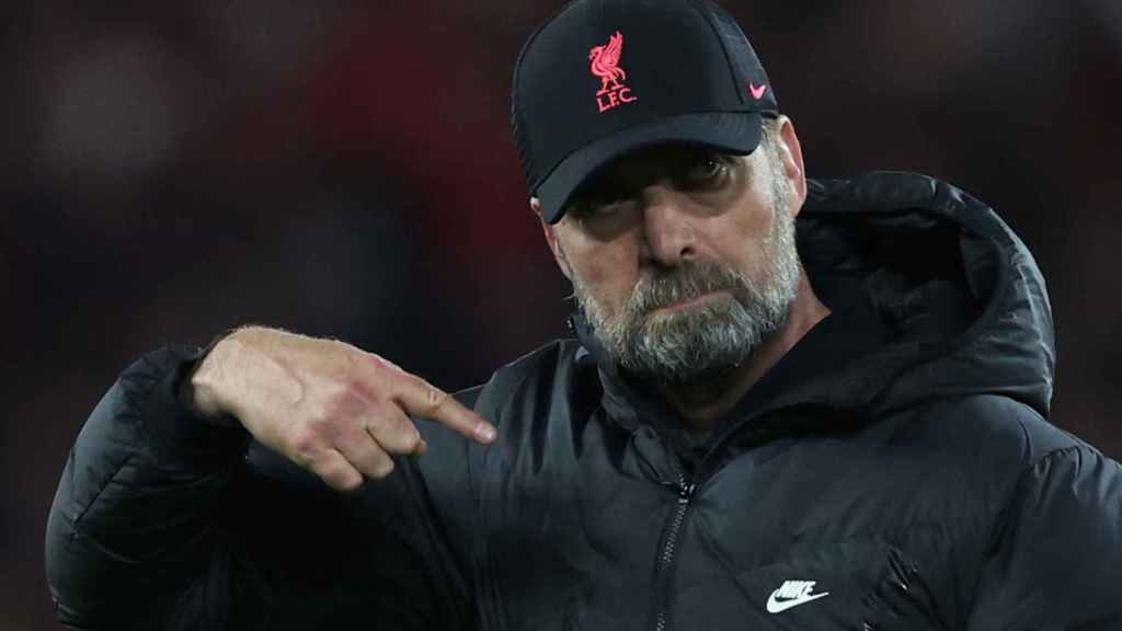Jürgen Klopp, en un partido del Liverpool de la temporada 2021/2022
