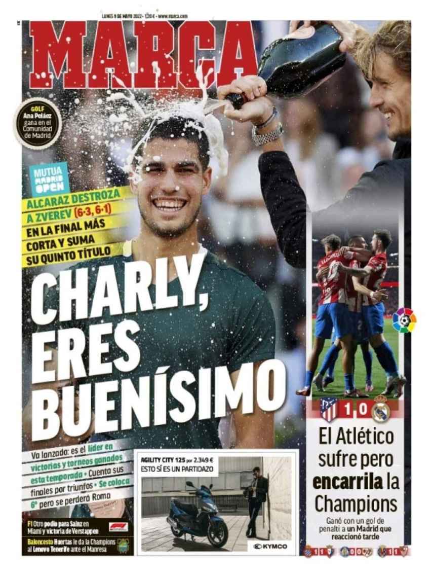 La portada del diario MARCA (09/05/2022)