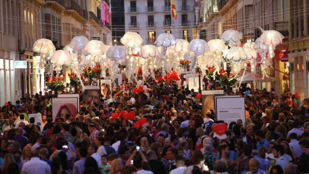 Imagen de una Noche en Blanco celebrada en Málaga.