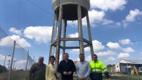 El diputado de Medioambiente y Obras Municipales, Javier Faúndez, acompañado por el alcalde del Ayuntamiento de Cañizal, Rubén Sierra